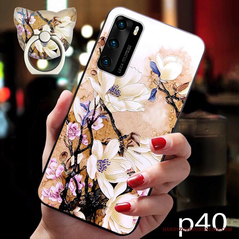 Huawei P40 Skal Retro Fallskydd Mjuk Ny All Inclusive Hängsmycken Silikon