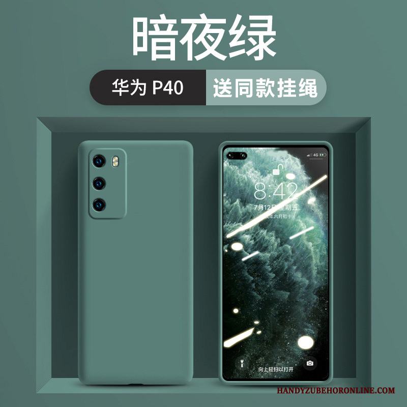 Huawei P40 Skal Telefon Trend Varumärke Skydd Högt Utbud Fallskydd Vit Mjuk