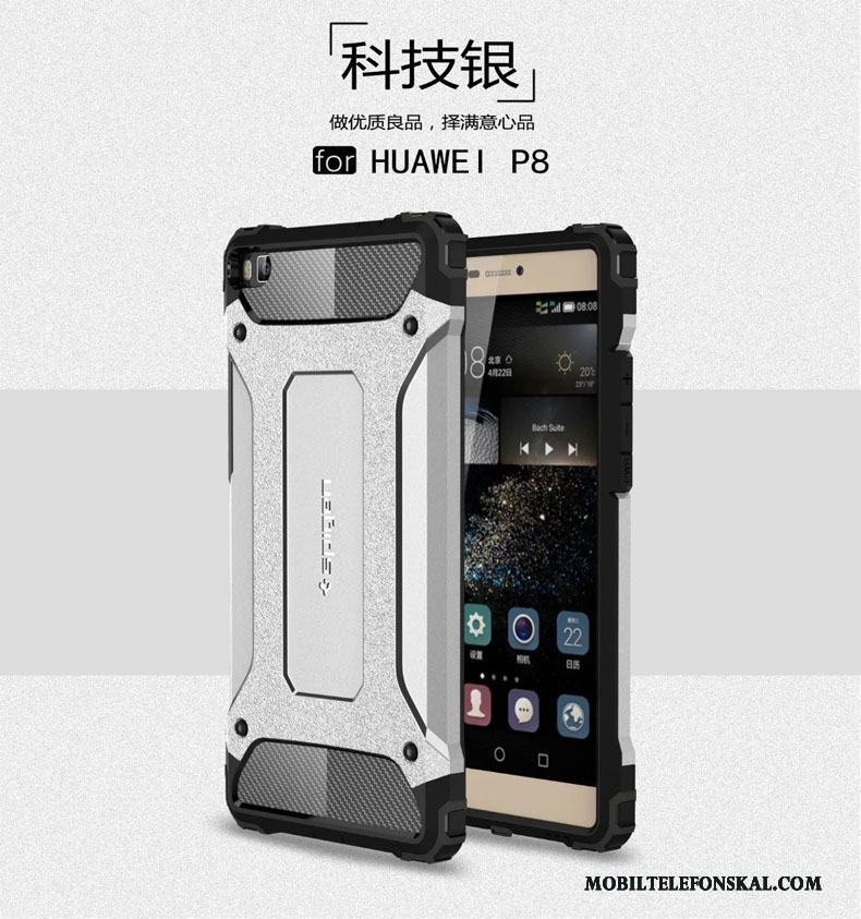 Huawei P8 Fallskydd All Inclusive Skal Telefon Tre Försvar Silikon Fodral Pratkvarn