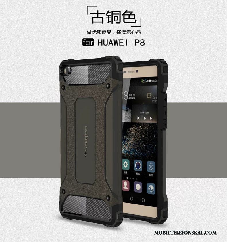 Huawei P8 Fallskydd All Inclusive Skal Telefon Tre Försvar Silikon Fodral Pratkvarn