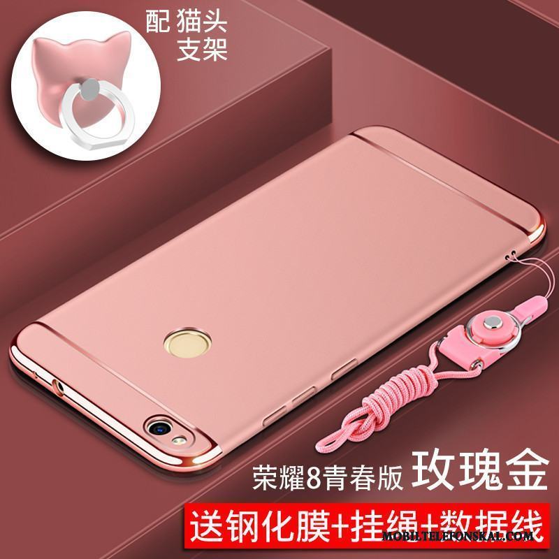 Huawei P8 Lite 2017 Fodral Svart Fallskydd Nubuck All Inclusive Ungdom Skal Telefon