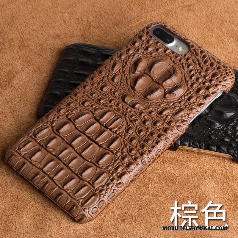 Huawei P8 Lite 2017 Krokodilmönster Personlighet Skydd Äkta Läder Fodral Kreativa Skal Telefon