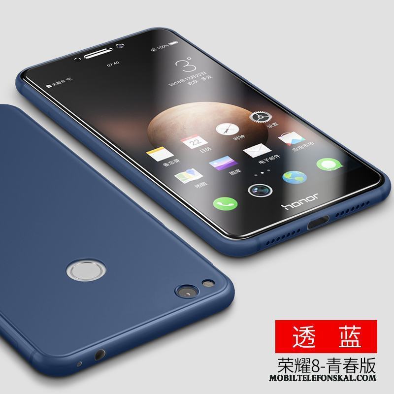 Huawei P8 Lite 2017 Mjuk Silikon Ungdom Blå Skal Telefon Skydd All Inclusive