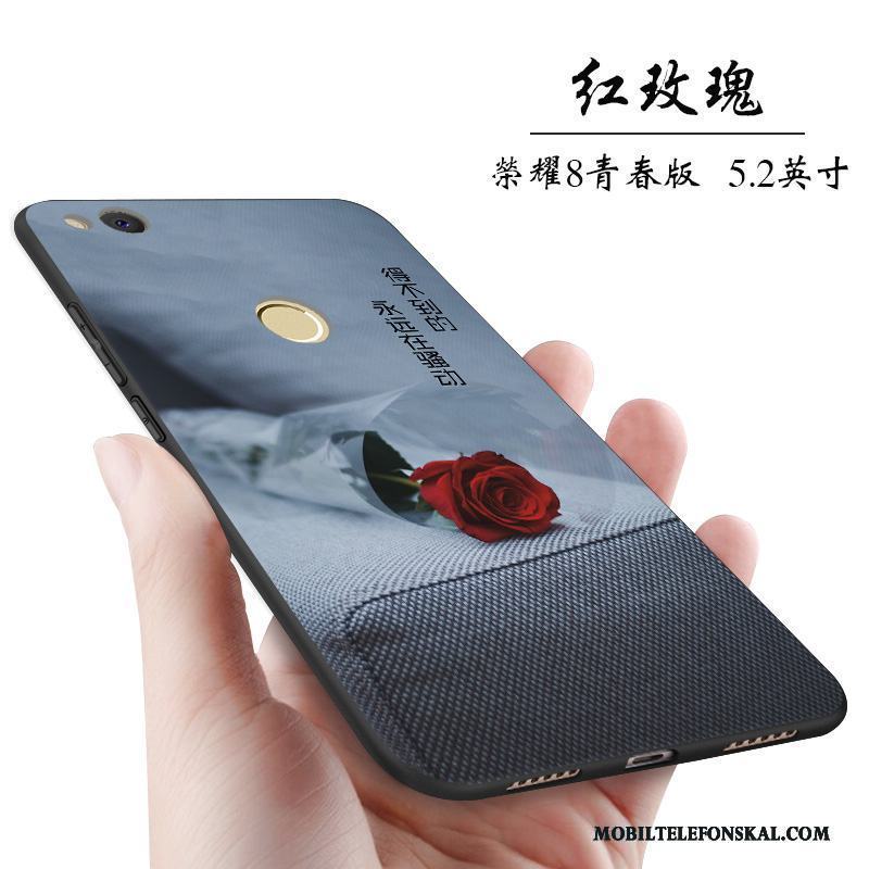 Huawei P8 Lite 2017 Skal Mörkblå Ungdom Mjuk Fodral Silikon Kreativa Personlighet