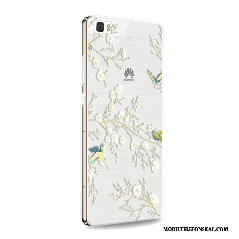 Huawei P8 Lite Skal Mobil Telefon Rosa Skydd Mjuk Ungdom Silikon Fallskydd