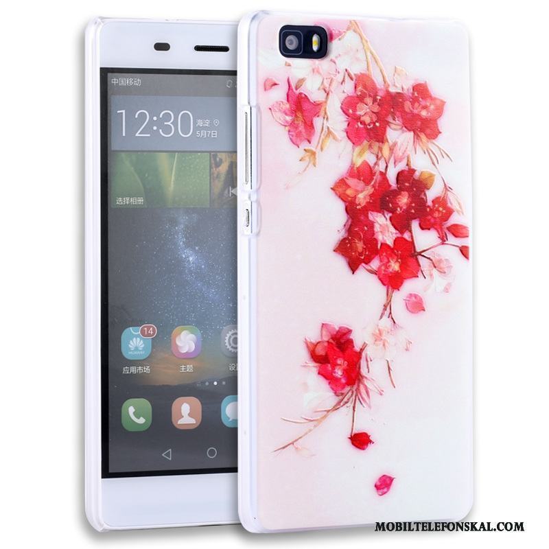 Huawei P8 Lite Skydd Lättnad Rosa Fodral Skal Telefon Ungdom