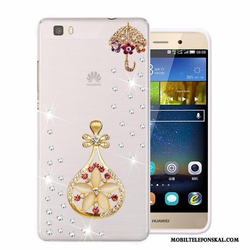 Huawei P8 Lite Skydd Mjuk Grön Skal Telefon Fodral Strass