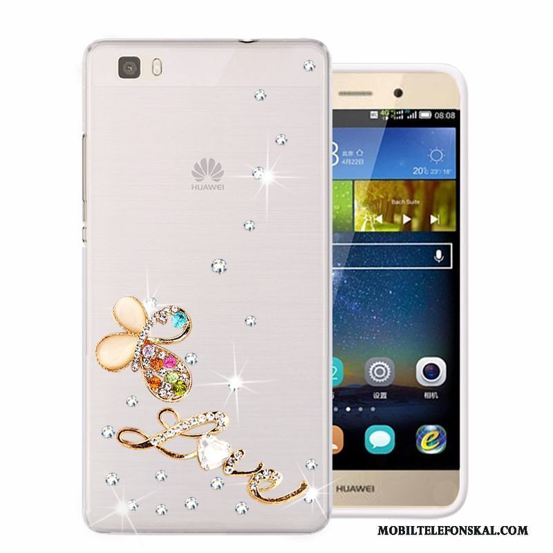 Huawei P8 Lite Skydd Mjuk Grön Skal Telefon Fodral Strass