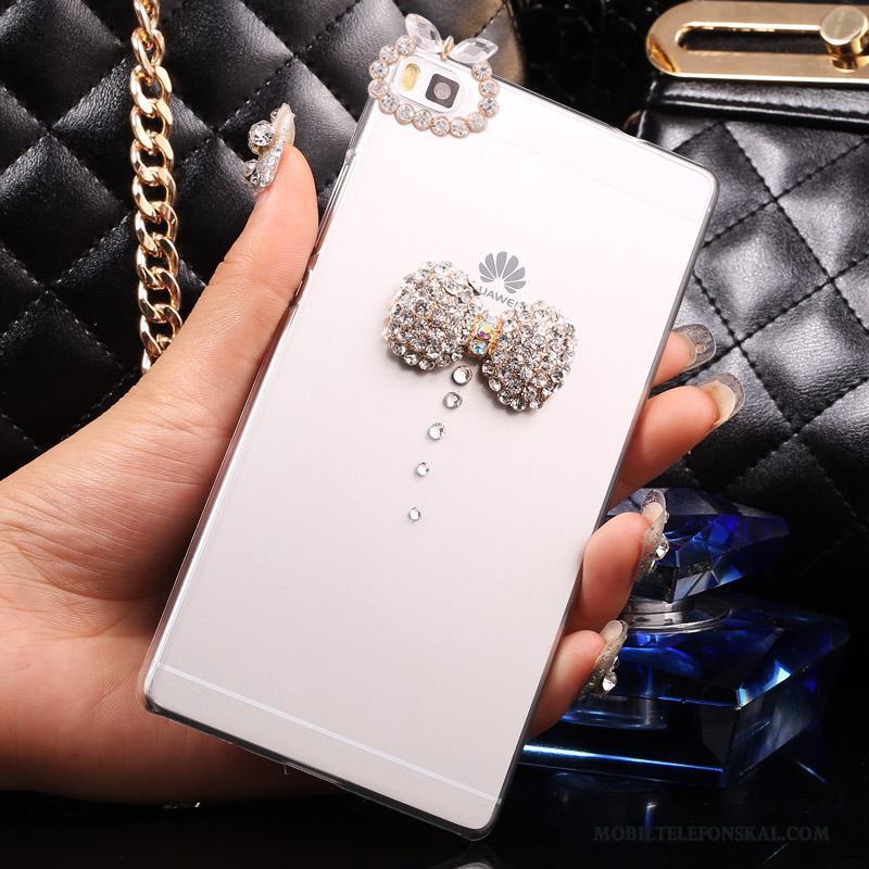 Huawei P8 Lite Skydd Silver Transparent Skal Telefon Hård Ungdom