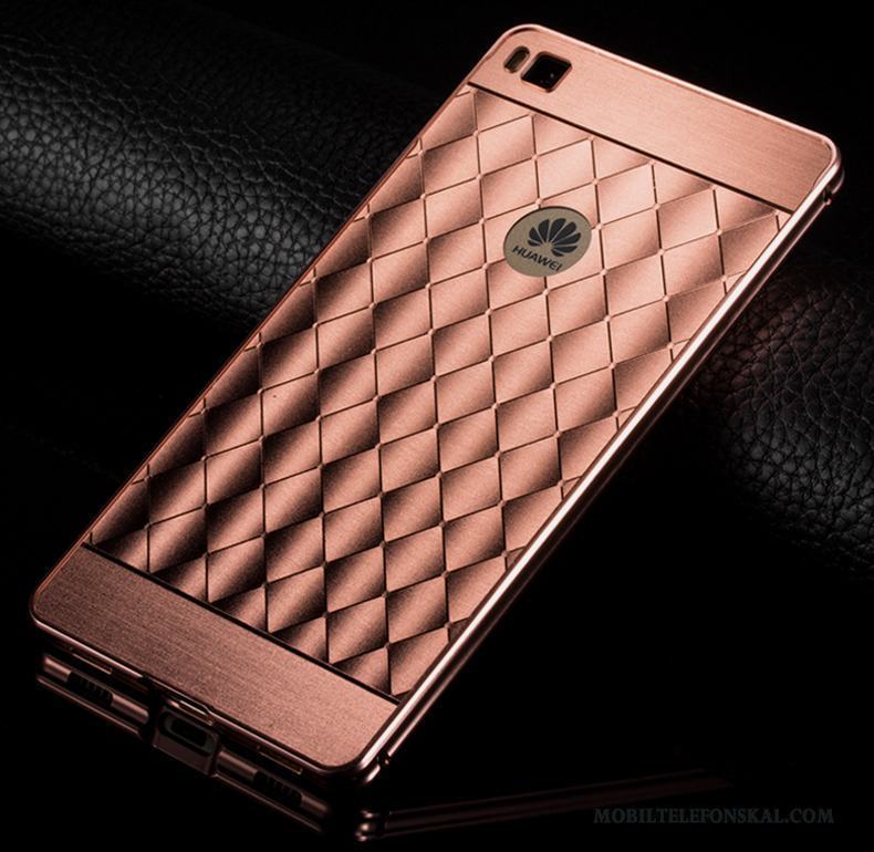 Huawei P8 Skydd Fodral Skal Telefon Kreativa Frame Bakre Omslag Metall
