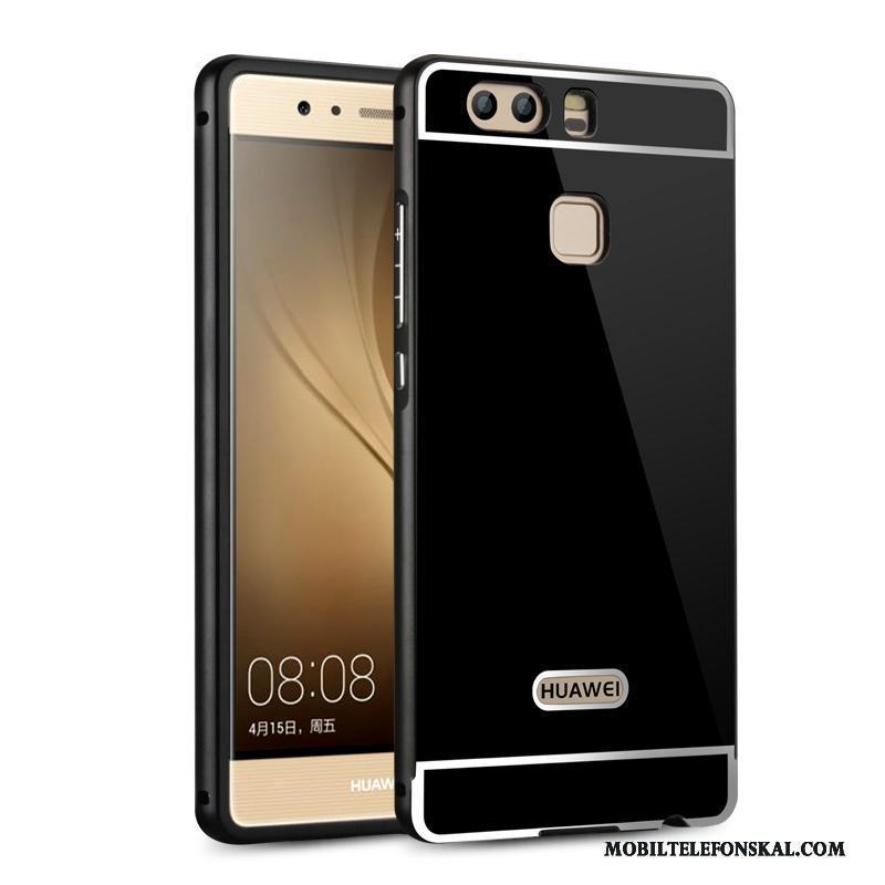 Huawei P9 Bakre Omslag Silver Skal Frame Skydd Metall Telefon