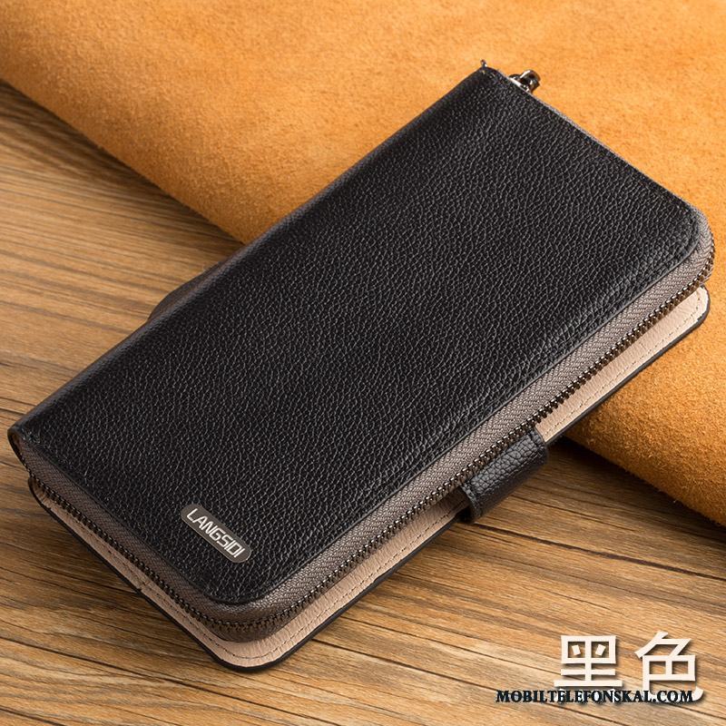 Huawei P9 Lite Skal Telefon Fodral Skydd Ungdom Fallskydd Äkta Läder Slim
