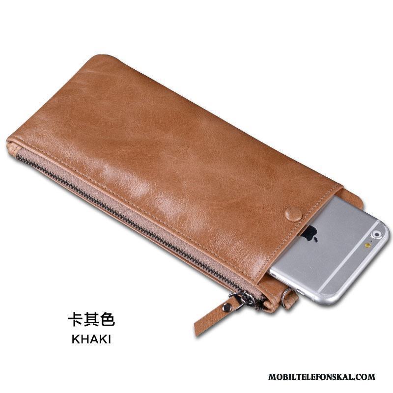Huawei P9 Lite Skal Äkta Läder Ungdom Fodral Läderfodral Väska Mobil Telefon Plånbok