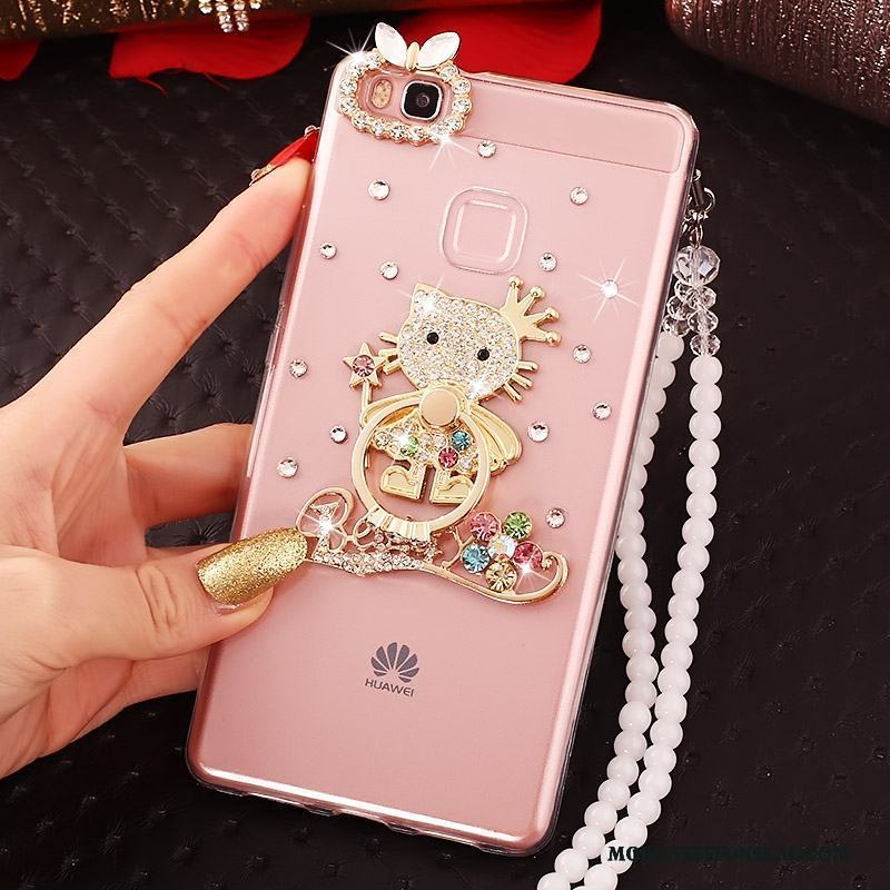 Huawei P9 Lite Strass Skydd Skal Telefon Mjuk Ungdom Fodral Fallskydd