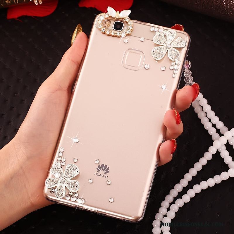 Huawei P9 Lite Strass Skydd Skal Telefon Mjuk Ungdom Fodral Fallskydd