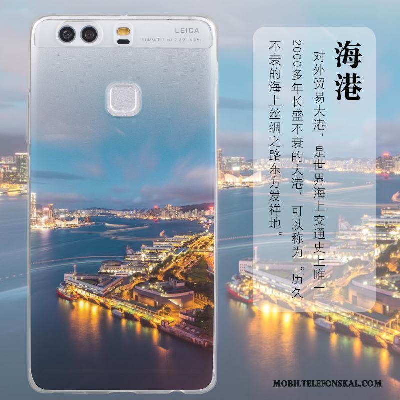 Huawei P9 Plus All Inclusive Mjuk Fodral Ljusblå Silikon Skal Telefon