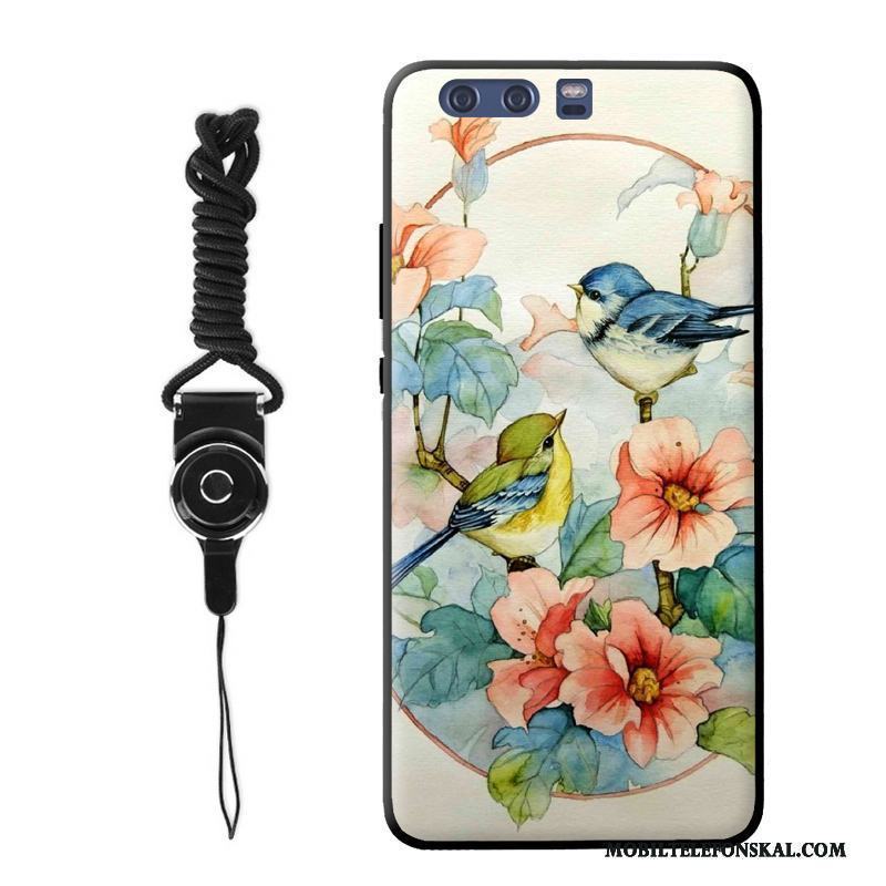 Huawei P9 Plus Kreativa Blommor Trend Varumärke Hängsmycken Personlighet Skal Telefon Retro