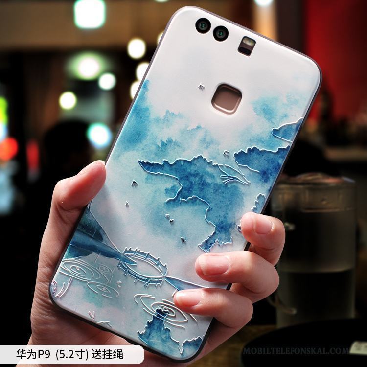 Huawei P9 Plus Ljusblå Skydd Skal Telefon Hängsmycken Personlighet Kreativa All Inclusive