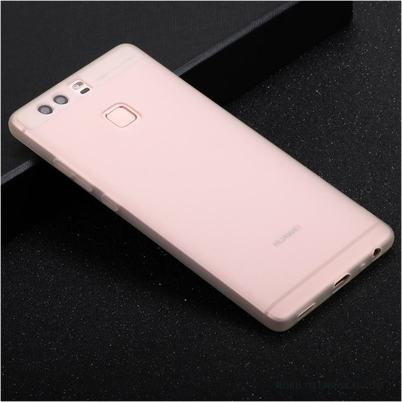 Huawei P9 Plus Nubuck Fallskydd Silikon Skal Telefon Röd All Inclusive Mjuk