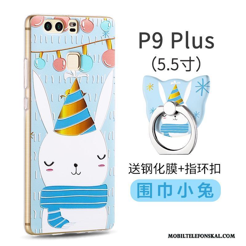 Huawei P9 Plus Silikon Skydd Fodral Skal Telefon Nubuck Ljusblå All Inclusive