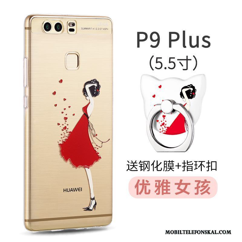 Huawei P9 Plus Silikon Skydd Fodral Skal Telefon Nubuck Ljusblå All Inclusive