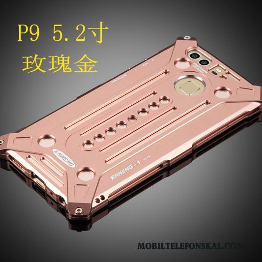 Huawei P9 Plus Silver Frame Skal Skydd Fodral Metall Telefon