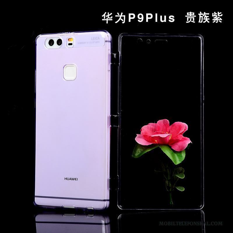 Huawei P9 Plus Skal Mjuk Purpur Clamshell Silikon Skydd Mobil Telefon Fallskydd