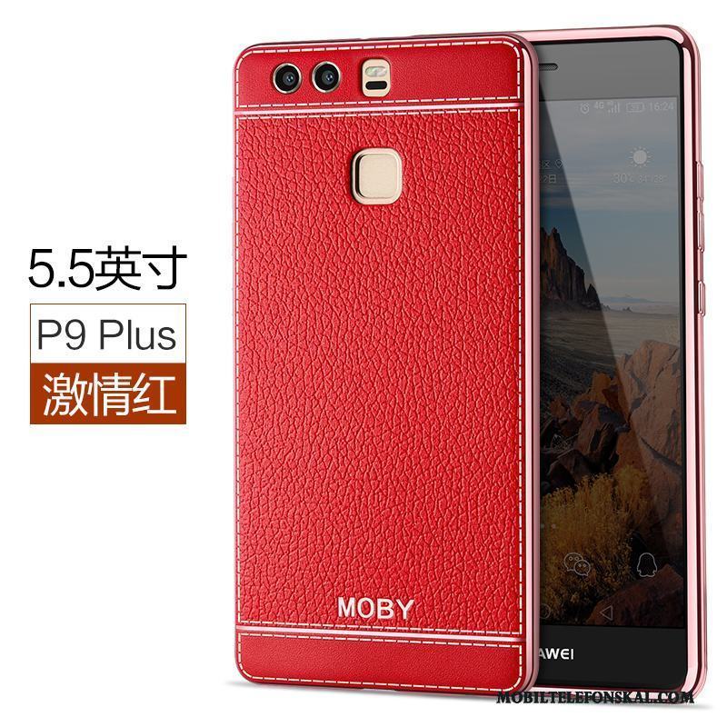 Huawei P9 Plus Ädelsten Mobil Telefon Röd Fallskydd Mjuk All Inclusive Skal