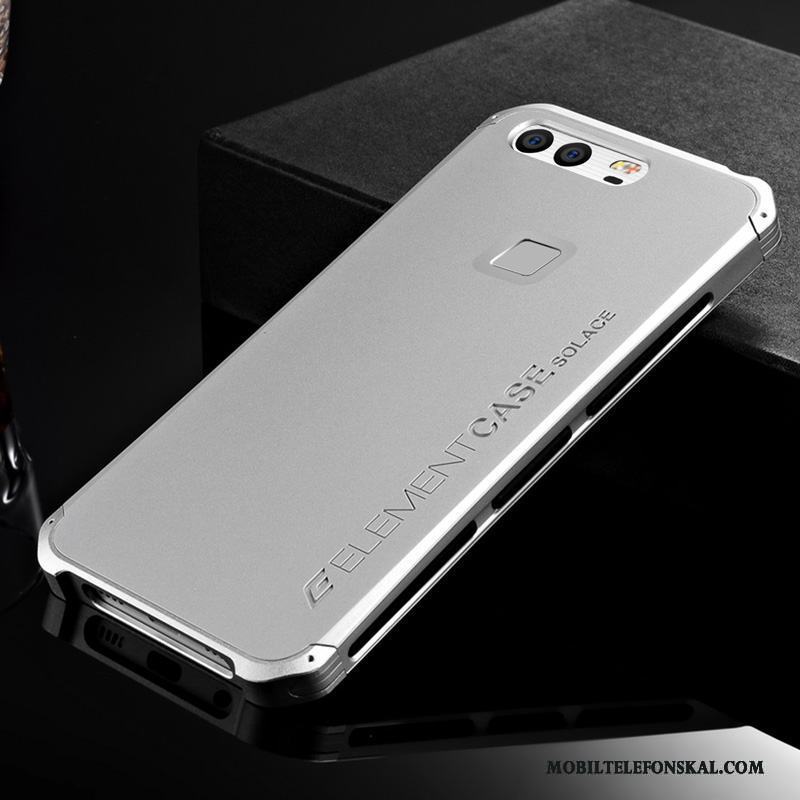 Huawei P9 Skal All Inclusive Frame Fallskydd Guld Fodral Silikon Personlighet