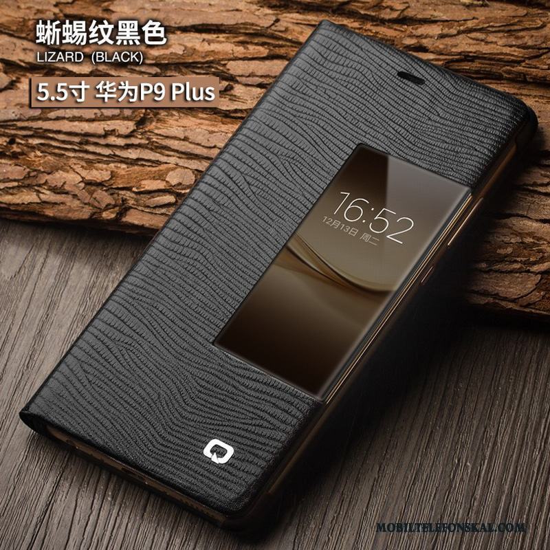 Huawei P9 Skal Business Dvala Skydd Fodral Mobil Telefon Täcka Svart