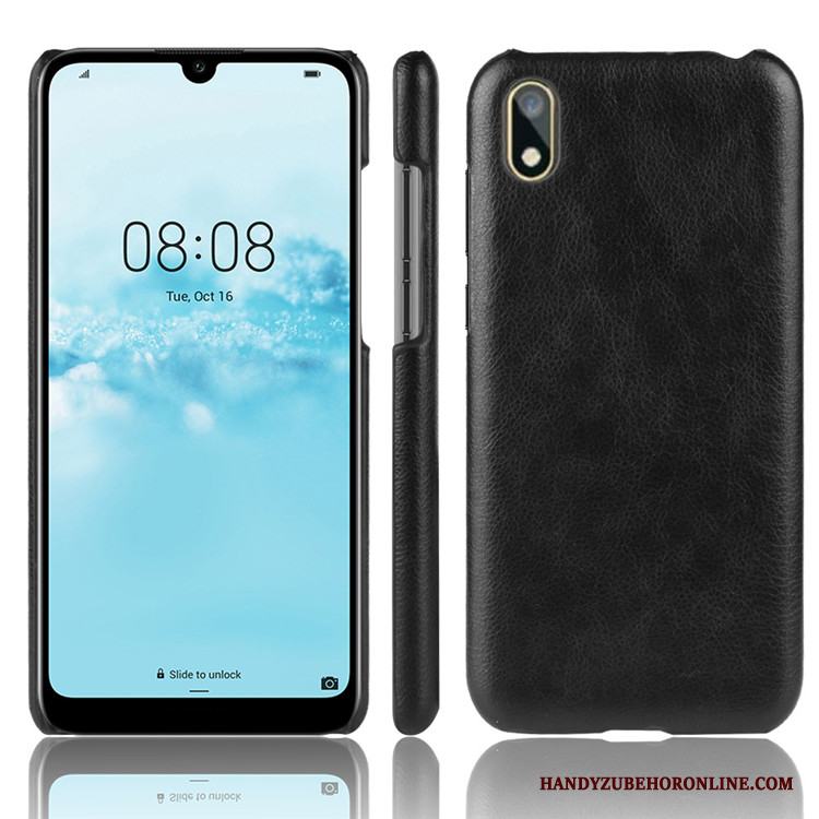 Huawei Y5 2019 Läder Skydd Skal Fodral Telefon Kvalitet Hård