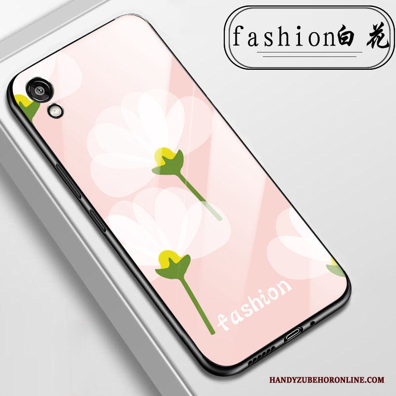 Huawei Y5 2019 Tecknat Liten Rosa Mjuk Glas Skal Telefon Kyla