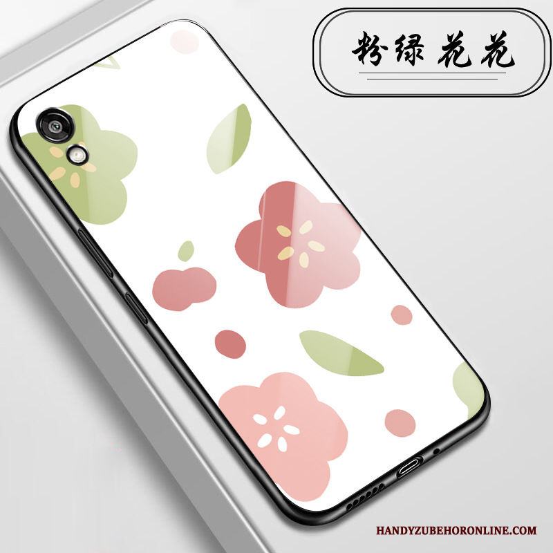 Huawei Y5 2019 Tecknat Liten Rosa Mjuk Glas Skal Telefon Kyla