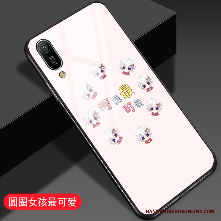 Huawei Y6 2019 Fodral Skal Telefon Trend Varumärke Blå Katt Skydd Par