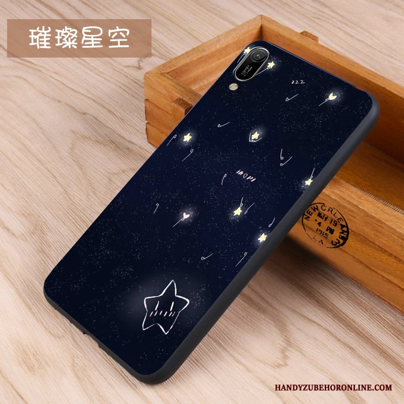 Huawei Y6 2019 Mjuk Nubuck Fodral Kreativa Trend Varumärke Skal Telefon Grön