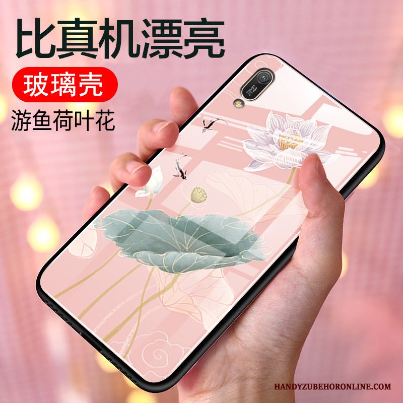 Huawei Y6 2019 Skal All Inclusive Silikon Kyla Spegel Personlighet Fodral Vacker