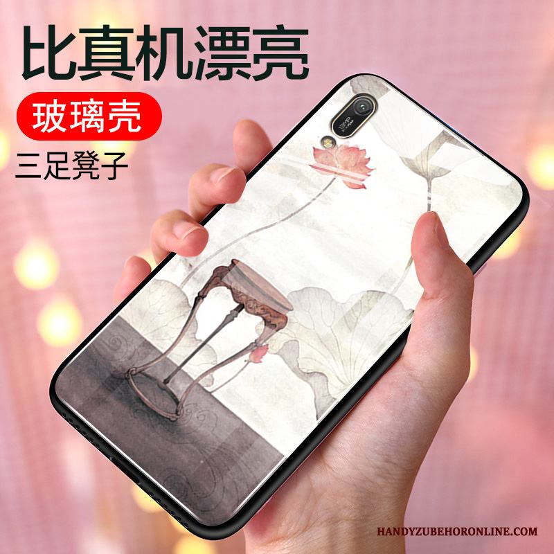 Huawei Y6 2019 Skal All Inclusive Silikon Kyla Spegel Personlighet Fodral Vacker