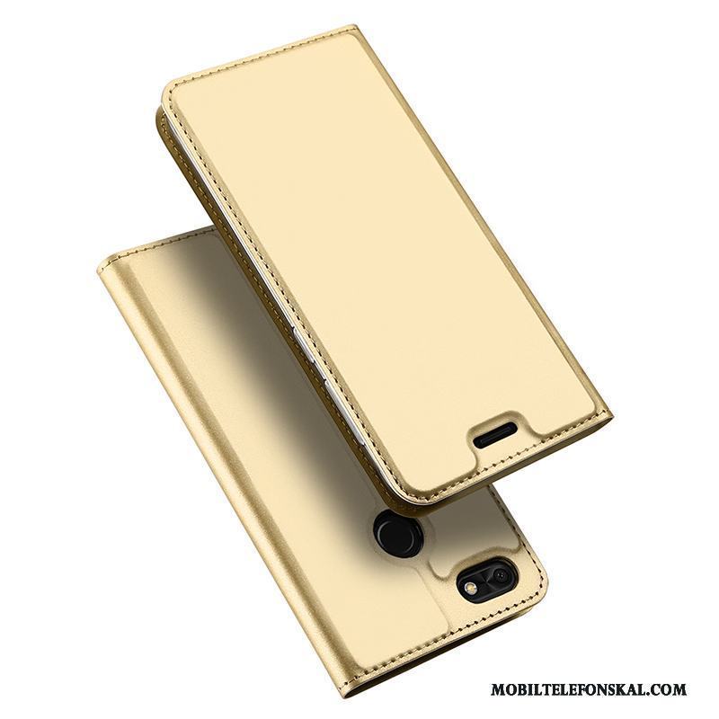 Huawei Y6 Pro 2017 Skal Telefon Business Täcka Skydd Fallskydd Fodral Rosa Guld