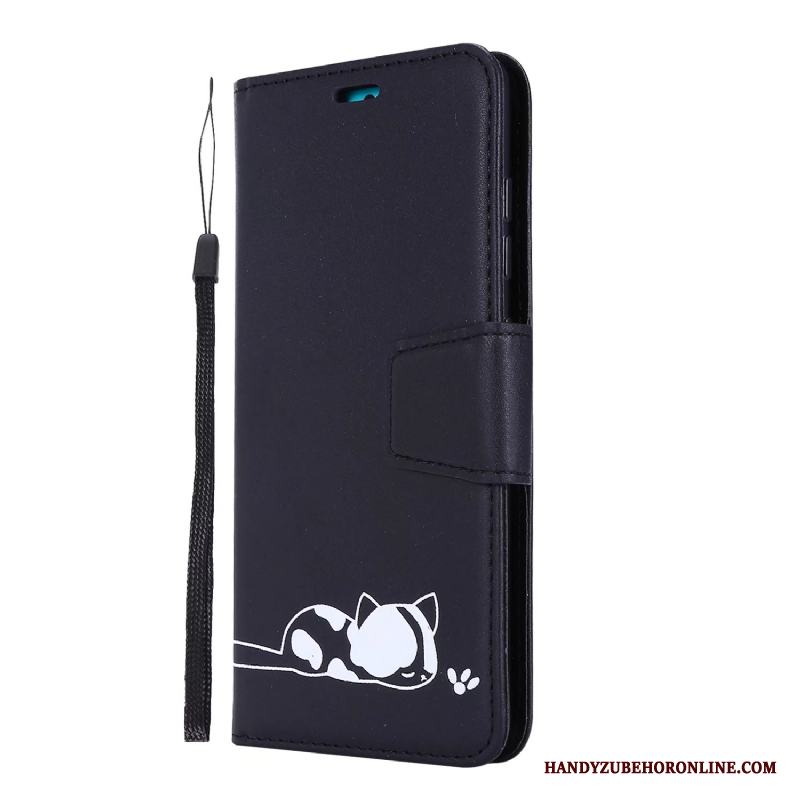 Huawei Y6s Plånbok Röd Faldigt Täcka Skal Telefon
