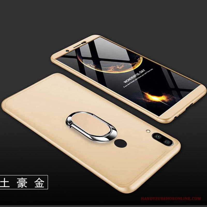 Huawei Y7 2019 Skal Telefon Nubuck Guld All Inclusive Hård Mode Kreativa