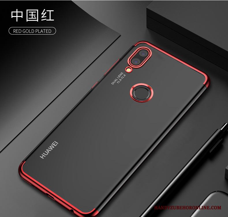 Huawei Y7 2019 Skal Telefon Transparent All Inclusive Lätt Och Tunt Silikon Plating Trend