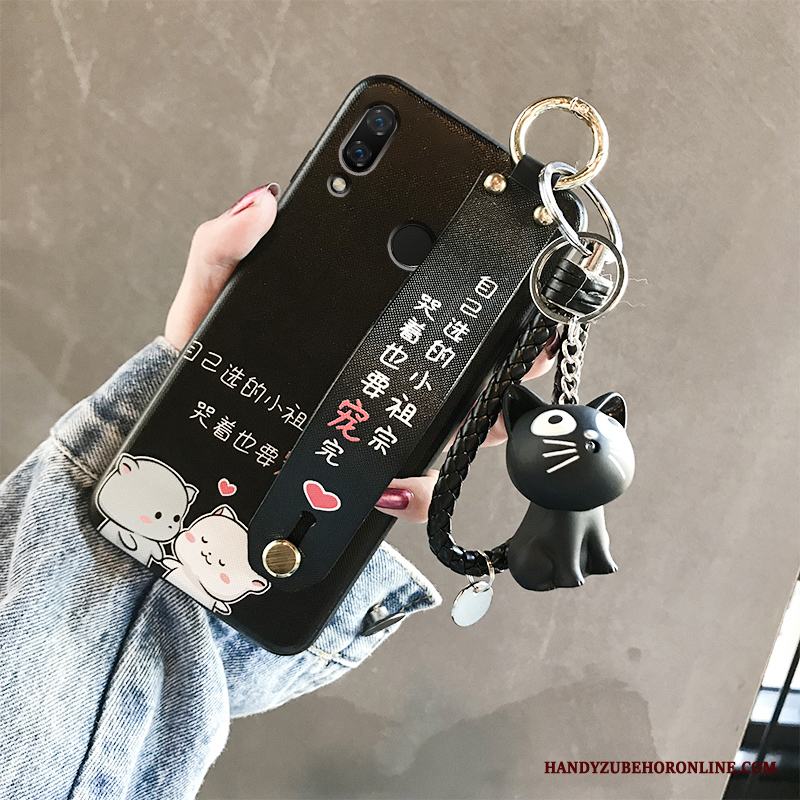 Huawei Y7 2019 Trend Varumärke Svart Vacker Kreativa Ungdom Skal Telefon Personlighet