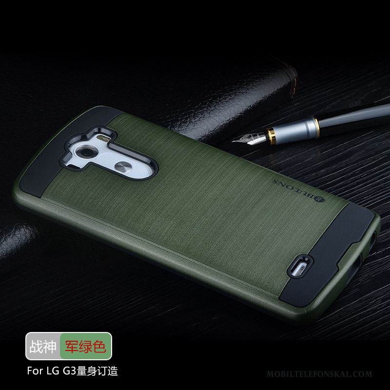 Lg G3 Skal Skydd Grön Personlighet 3d Silikon All Inclusive Mobil Telefon