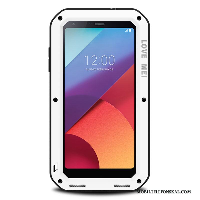 Lg G6 Hård All Inclusive Metall Tre Försvar Fallskydd Skal Telefon Fodral