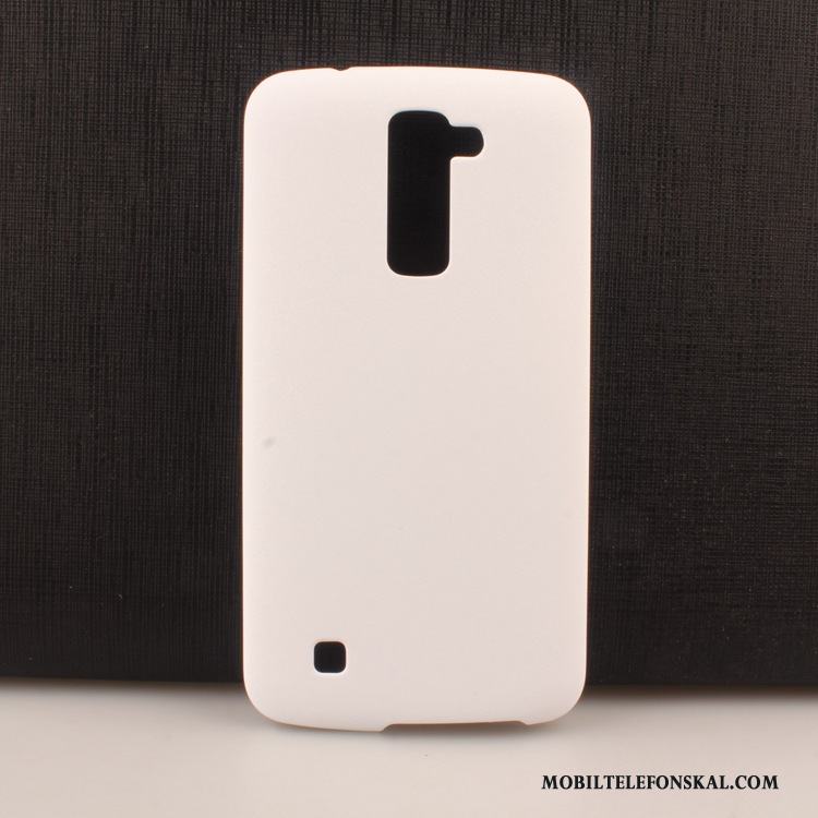 Lg K10 Skal Enkel Ljusblå Hård Mobil Telefon Fodral Nubuck Skydd