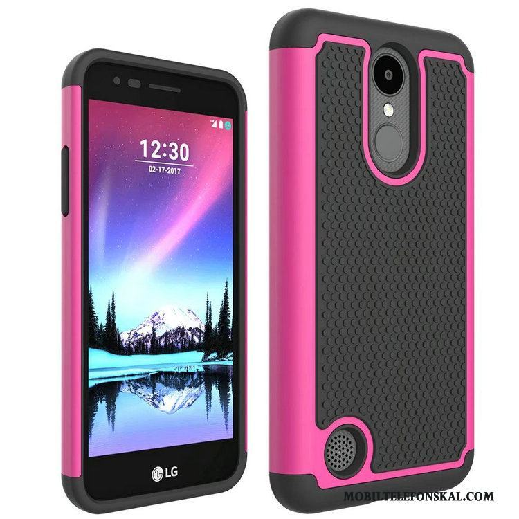 Lg K4 2017 Skydd Mönster Mobil Telefon Skal Telefon Purpur Fodral