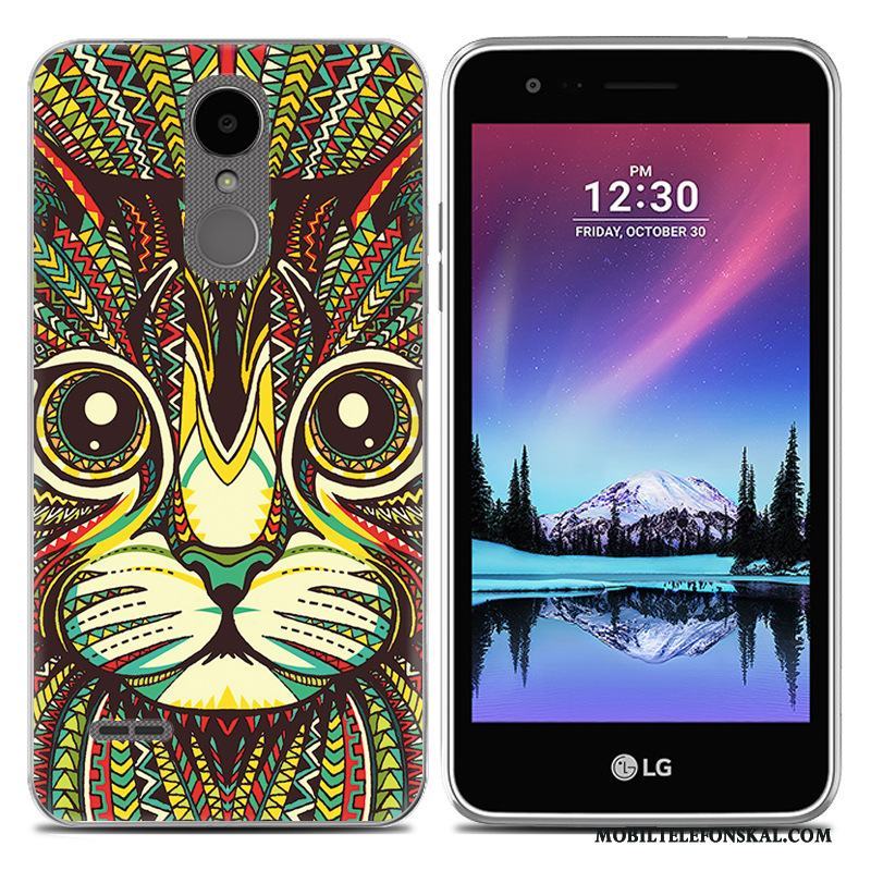 Lg K4 2017 Vit Mobil Telefon Tecknat Skal Fodral Mjuk All Inclusive