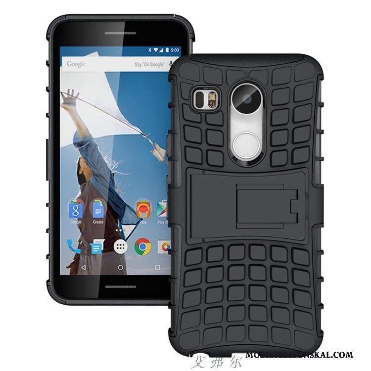 Lg Nexus 5x Fallskydd Röd Armor Mobil Telefon Fodral Skal Telefon