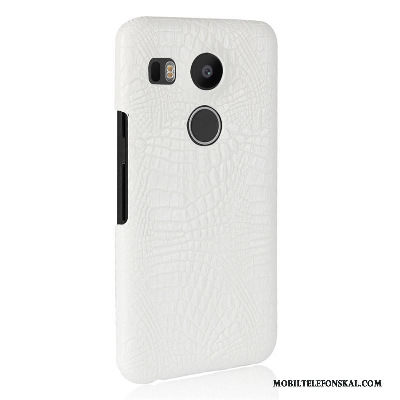 Lg Nexus 5x Skal Telefon Nubuck Läder Krokodilmönster Skydd Fallskydd Business