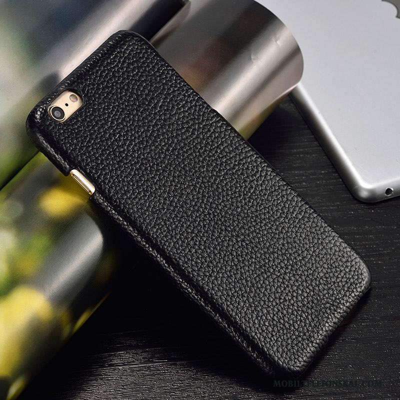Lg Nexus 5x Skydd Läderfodral Skal Bakre Omslag Telefon Svart Äkta Läder